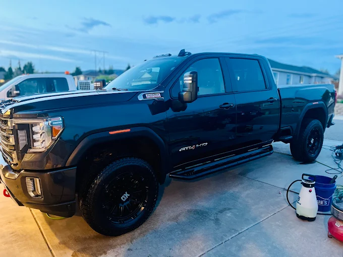 Black truck Buff and Polish and Ceramic Coating